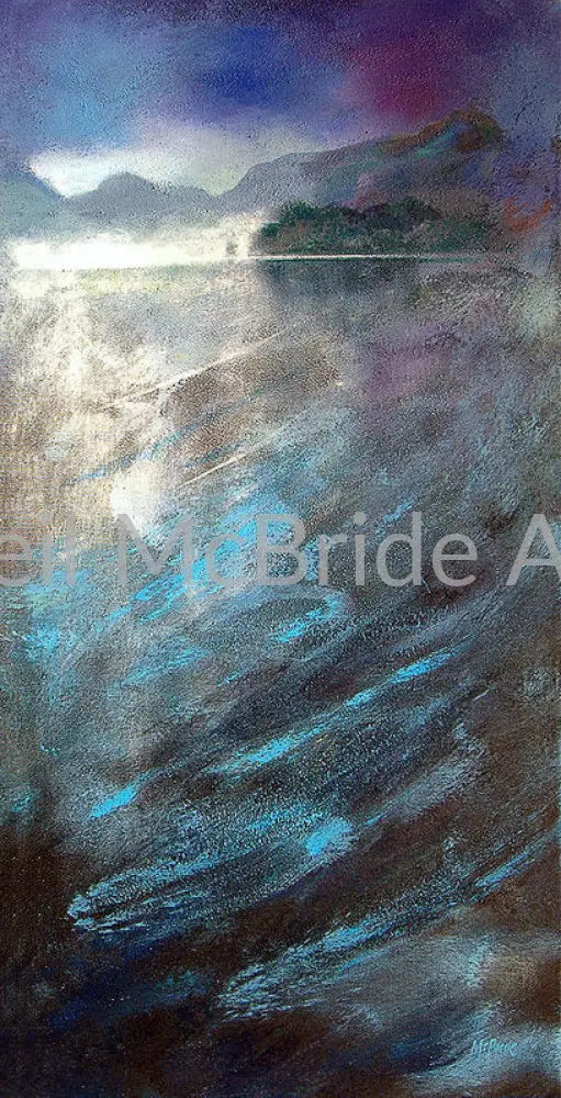 Derwentwater Mist Paper Prints 7.125’’ x 14.000’’ / Watercolor Paper Art Print