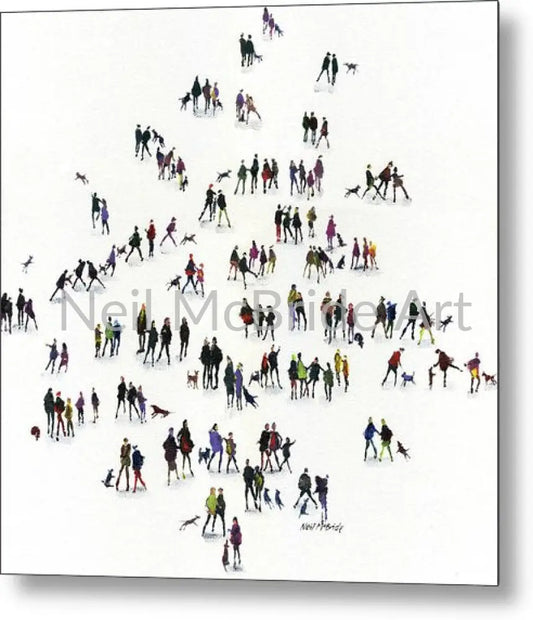 Dog Training Metal Print 12.000’’ x 12.000’’ Metal Print