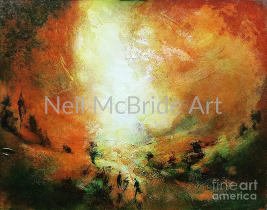 End Of The Day Paper Prints 14.000’’ x 10.875’’ / Watercolor Paper Art Print