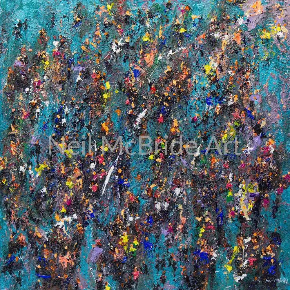 Evening Meeting original painting for sale UK Paintings