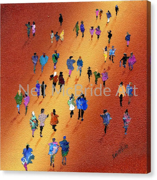 Evening Stroll Canvas Print 12.000’’ x 12.000’’ / Mirrored / Glossy Canvas Print