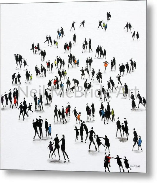 Families Outing Metal Print 14’’ x 14’’ Metal Print