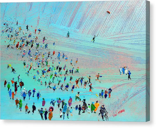 Fell Runners Canvas Print 12.000’’ x 8.500’’ / Mirrored / Glossy Canvas Print