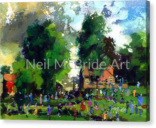 Garden Party Canvas Print 14.000’’ x 9.875’’ / Mirrored / Glossy Canvas Print