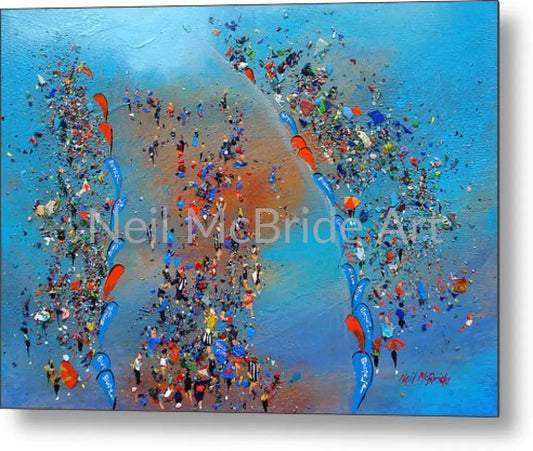 Great North Run Metal Print 10.000’’ x 7.125’’ Metal Print