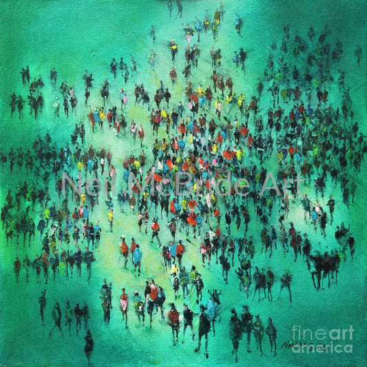 Green Piece Paper Print 14.000’’ x 14.000’’ / Archival Matte Paper Art Print