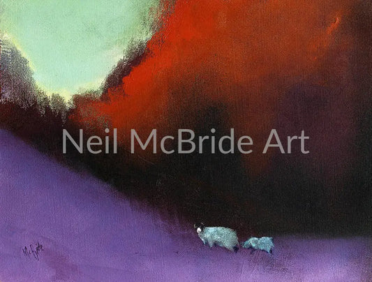 Heathland Sheep Paper Print 14.000’’ x 10.625’’ / Archival Matte Paper Art Print