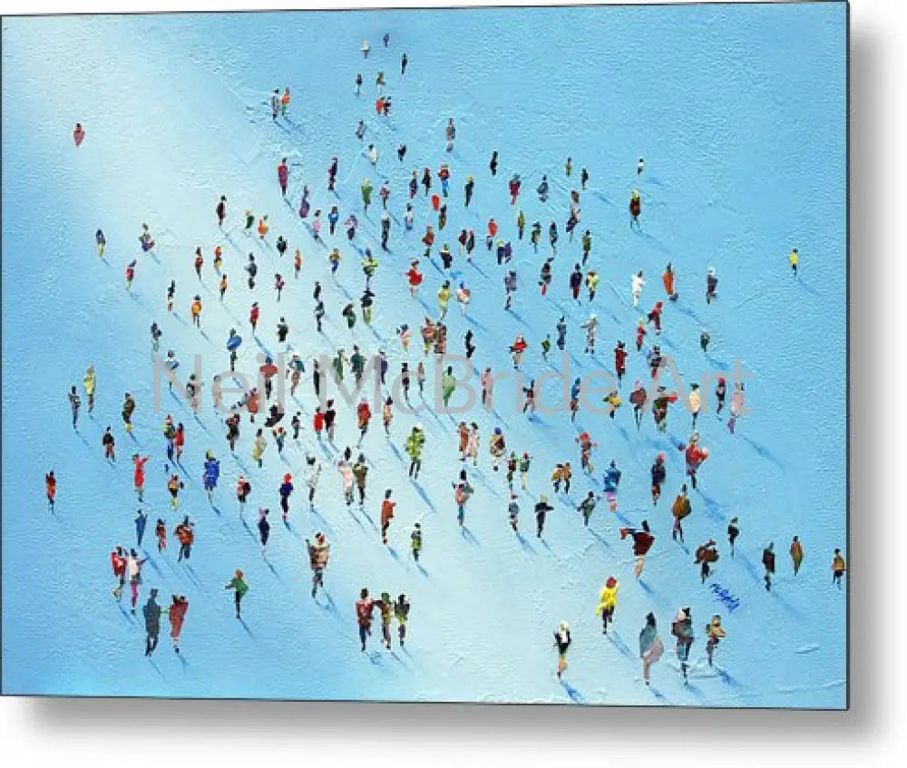 Ice Walking Metal Print 10.000’’ x 7.125’’ Metal Print