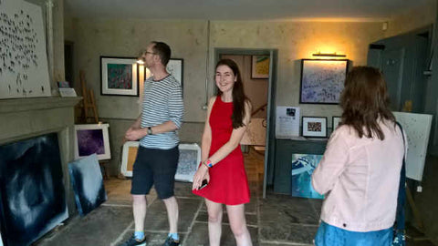 North Yorkshire Open Studios visitors to the studio of Neil McBride 2017