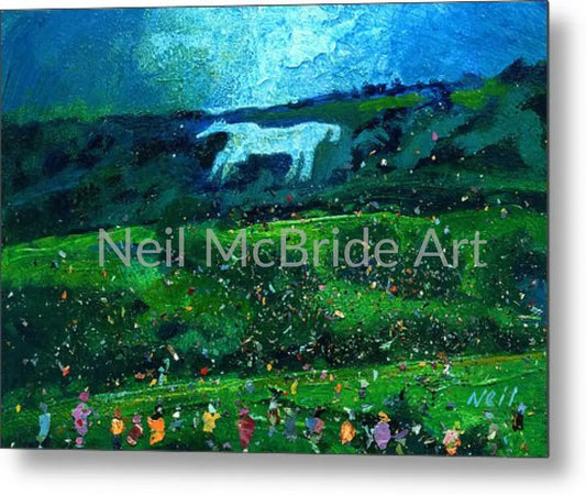 Kilburn Feast Under The White Horse Metal Prints 14.000’’ x 9.875’’ Metal Print