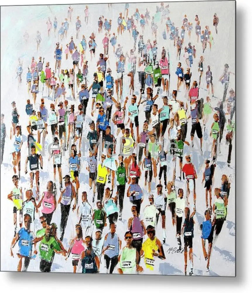 Marathon 2015 - Metal Prints 14’’ x 14’’ Metal Print