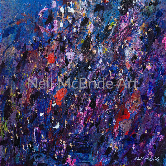 Mass is a liturgical inspired painting full of passion. Paintings