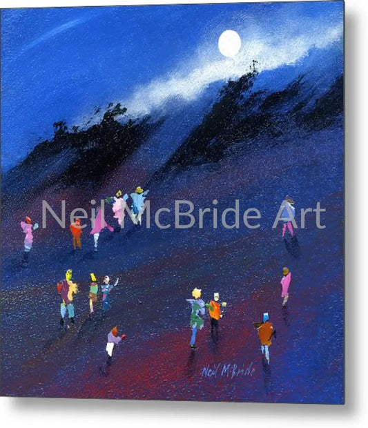 Moonbeam Search Metal Print 8.000’’ x 8.000’’ Metal Print