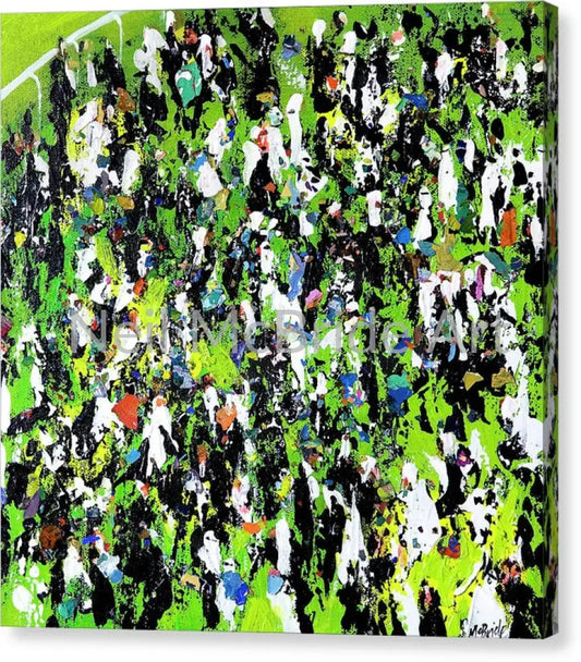 Race Meeting Canvas Print 16.000’’ x 16.000’’ / Mirrored / Glossy Canvas Print