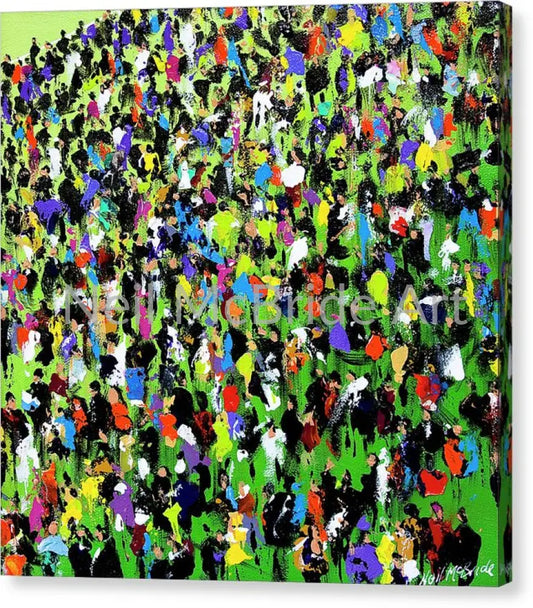 Race Meeting II Canvas Print 14.000’’ x 14.000’’ / Mirrored / Glossy Canvas Print