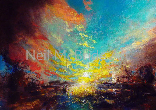 Red Rain Paper Print 14.000’’ x 9.875’’ / Somerset Velvet Art Print