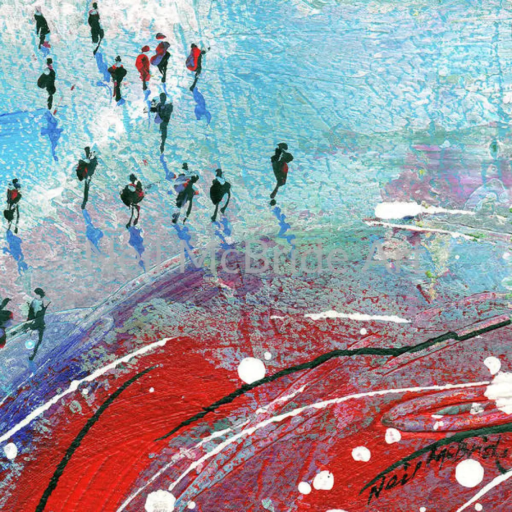 Red Sands Ramble Art Prints on paper 12’’ x 12’’ / Somerset Velvet Art Print