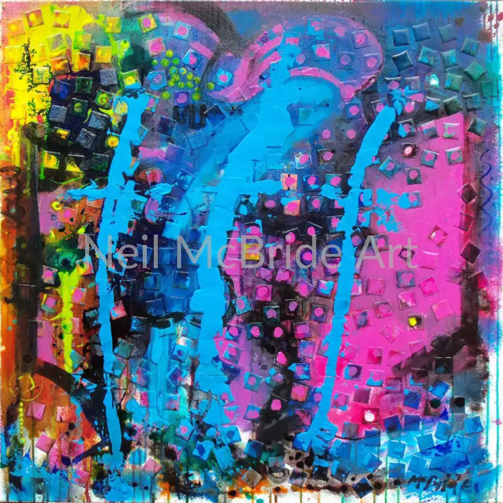 Resurrection is an original abstract painting with myriad deep, rich colours and texture. Another abstract original from the McBride art studio. © Neil McBride 2026
