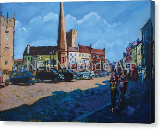Richmond Market Place Canvas Prints 14.000’’ x 9.750’’ / Mirrored / Glossy Canvas Print