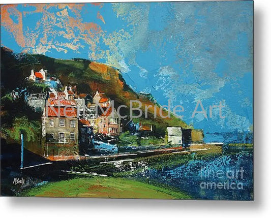Runswick Bay Yorkshire Metal Print 14.000’’ x 9.500’’ Metal Print