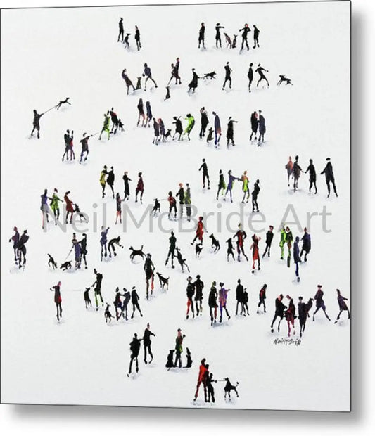 Straining at the Leash Metal Prints 14’’ x 14’’ Metal Print