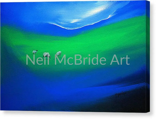 The Grass Is Greener Canvas Print 16.000’’ x 10.500’’ / Mirrored / Glossy Canvas Print