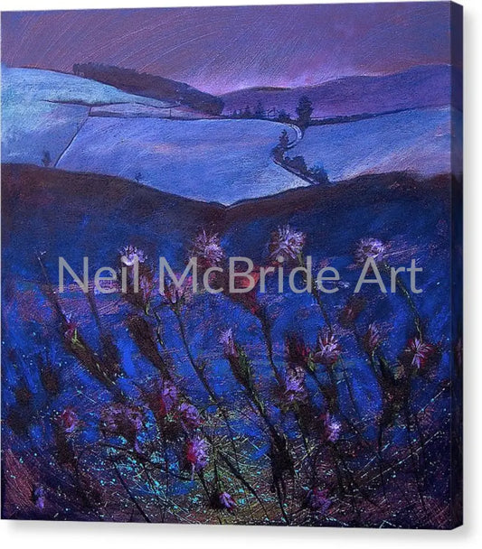 Thistle Fryup Canvas Print 16.000’’ x 16.000’’ / Mirrored / Glossy Canvas Print