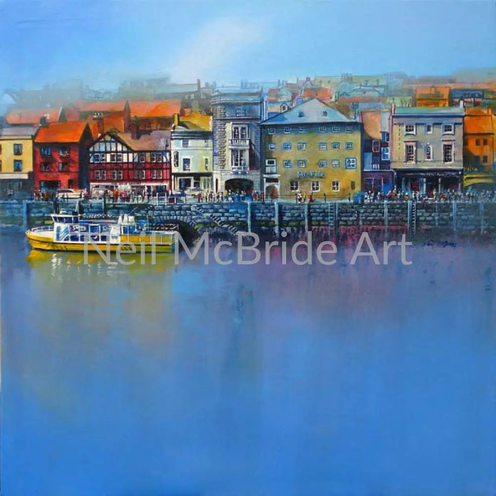 Whitby St Ann’s Staith original painting on canvas Paintings