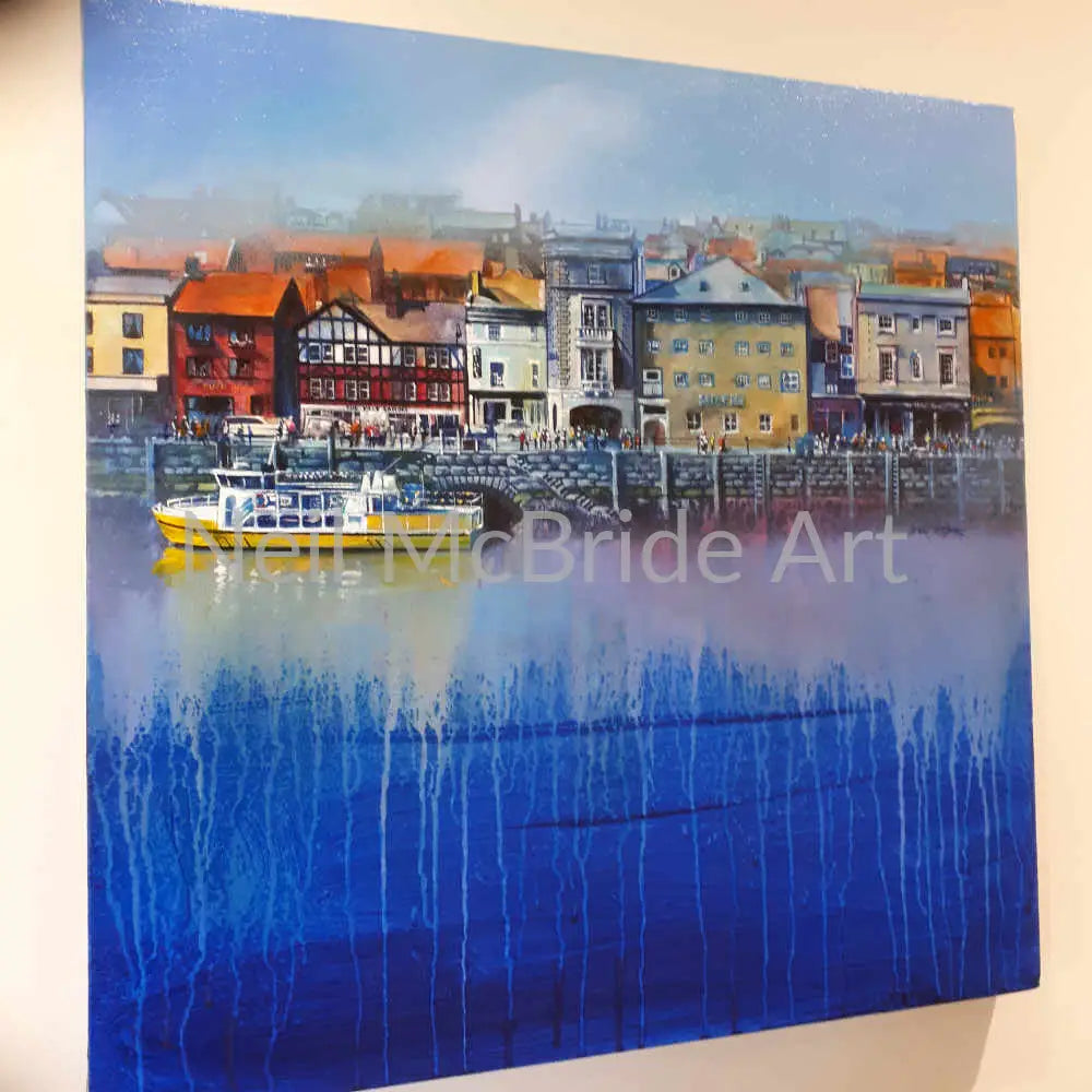 Whitby St Ann’s Staith original painting on canvas Paintings