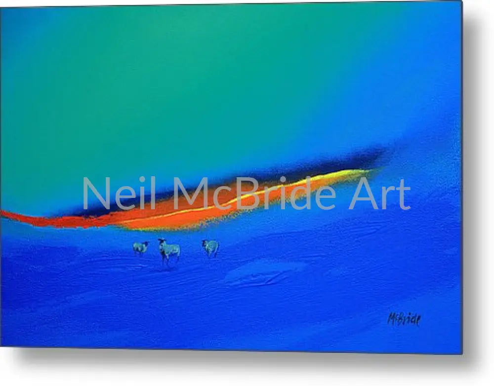 Yellow Brick Road Metal Print 14.000’’ x 9.125’’ Metal Print