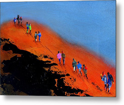 Final Push For The Summit - Metal Print