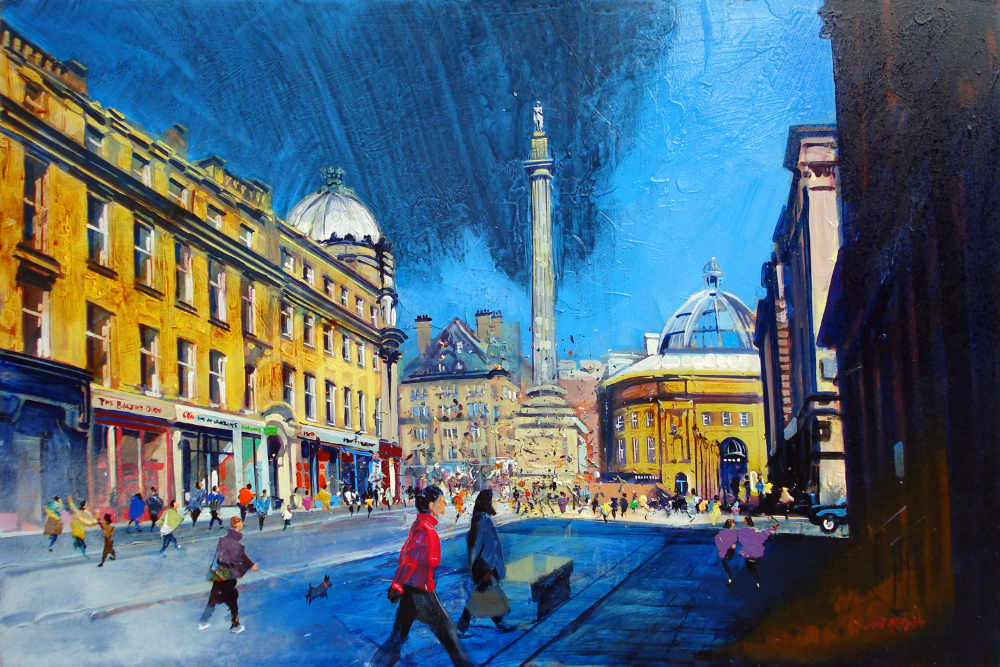 Grey Street, Newcastle Upon Tyne - Original art for sale - Neil McBride Art