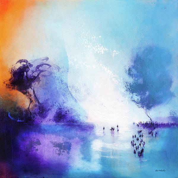 A sleepy lagoon art print on paper from the studio of Neil McBride