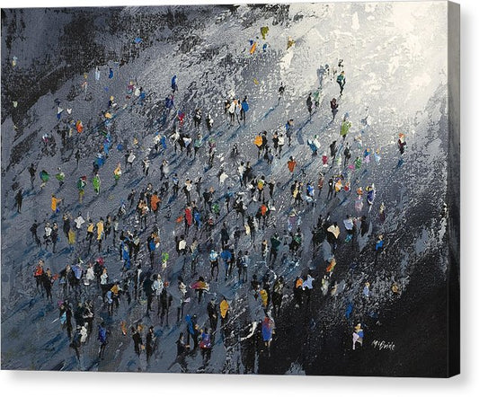 Crowd of people art © Neil McBride 2019