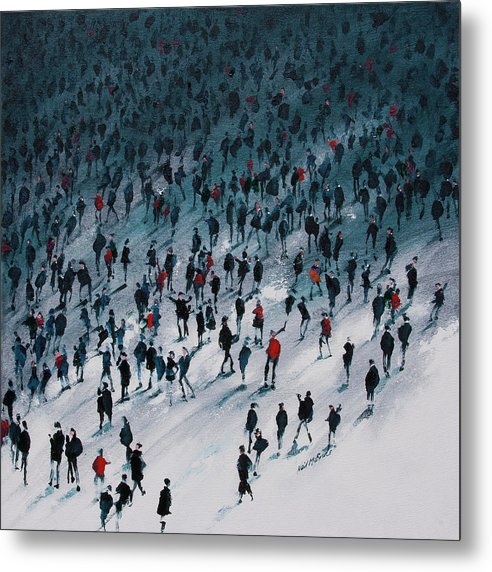 School's Out is a metal print featuring a crowd of school children heading fro the school gates. © Neil Mcbride 2019